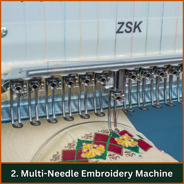 Multi-Needle Embroidery Machine