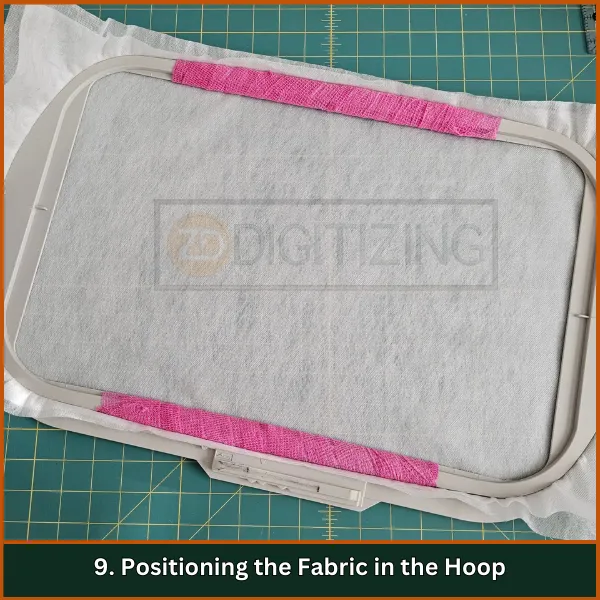 Positioning the Fabric in the Hoop