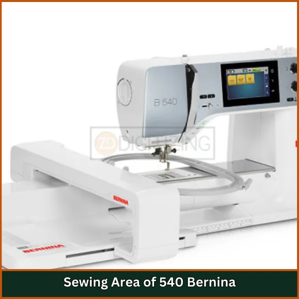 Sewing Area of 540 Bernina