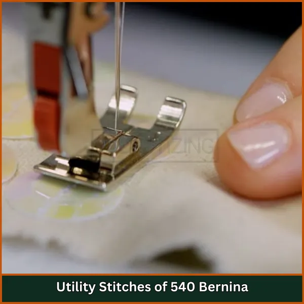 Utility Stitches of 540 Bernina