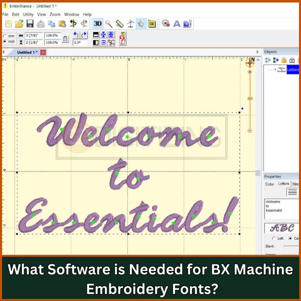 What Software is Needed for BX Machine Embroidery Fonts