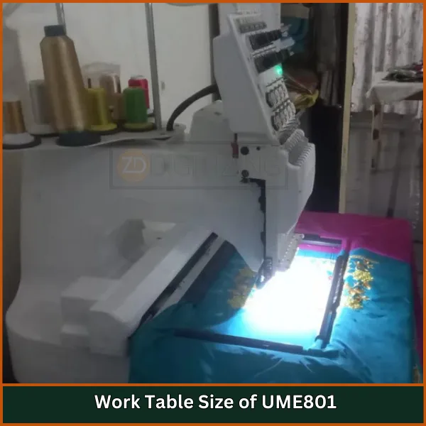 Work Table Size of UME801