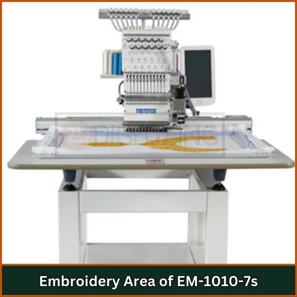 Embroidery Area of EM-1010-7s