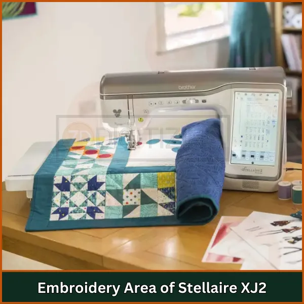 Embroidery Area of Stellaire XJ2