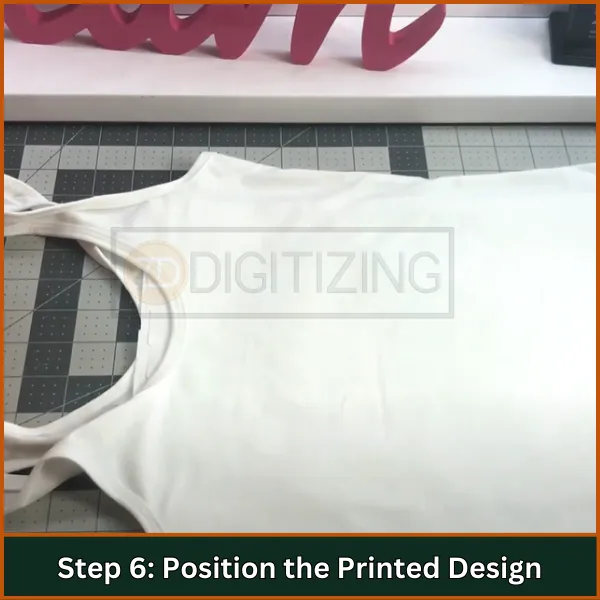 Position the Printed Design