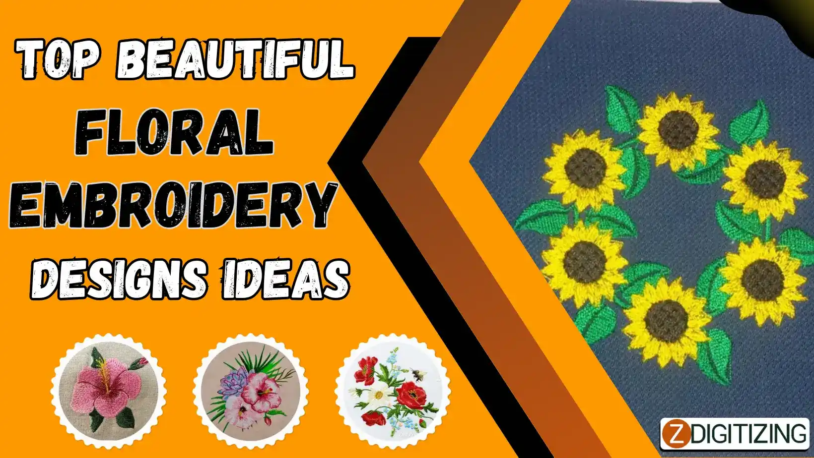 Top Beautiful Floral Embroidery Designs Ideas