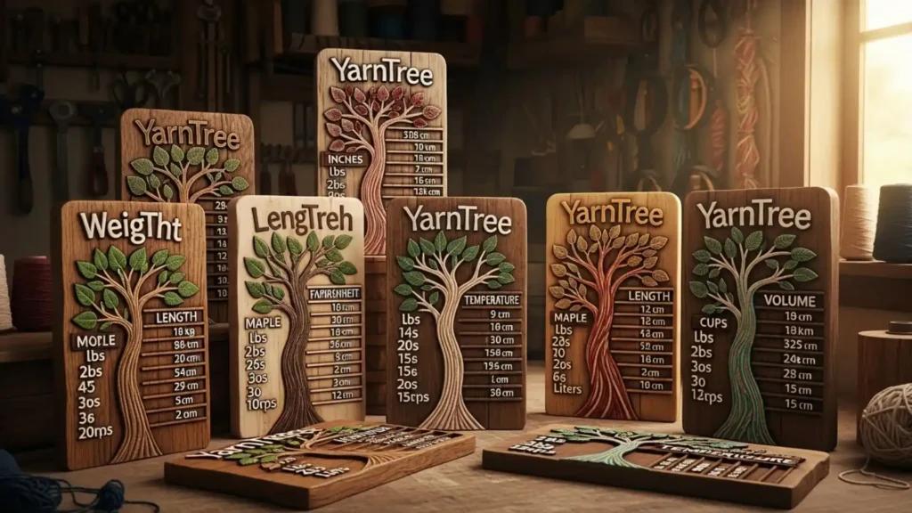 YarnTree Conversion Tables