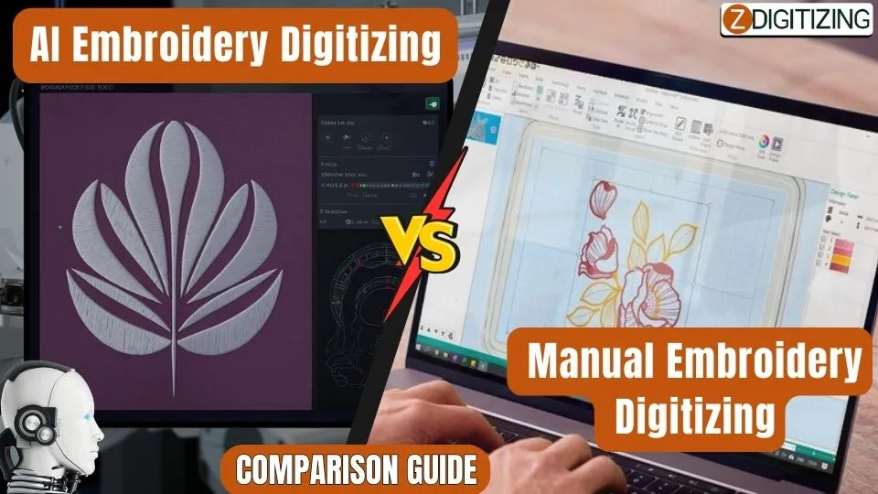 AI vs Manual Embroidery Digitizing Comparison Guide