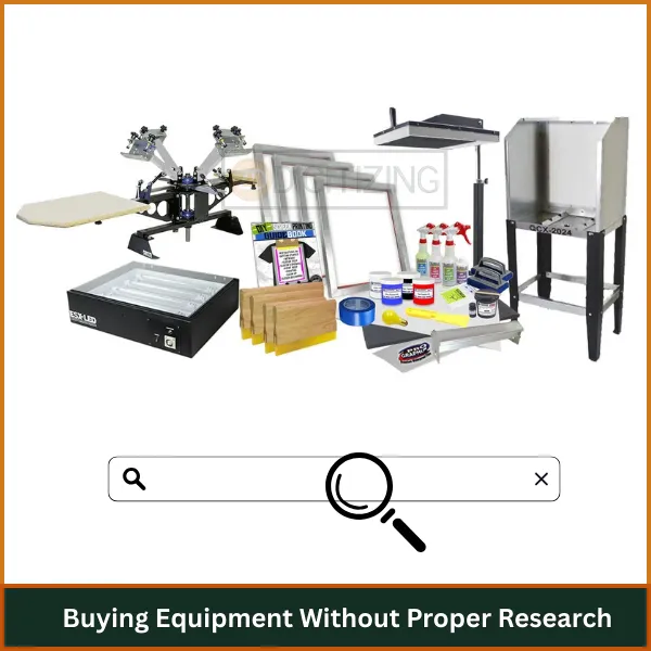 Buying Equipment Without Proper Research
