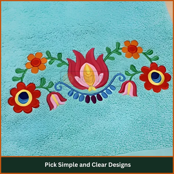 Pick Simple and Clear Designs