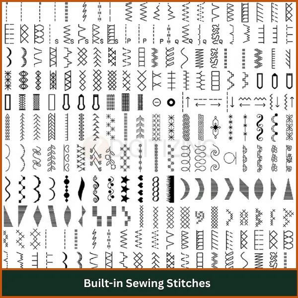 Built-in Sewing Stitches