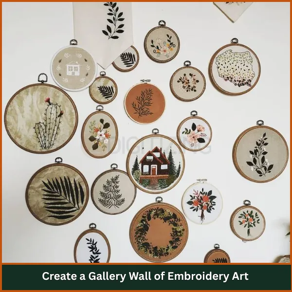 Create a Gallery Wall of Embroidery Art