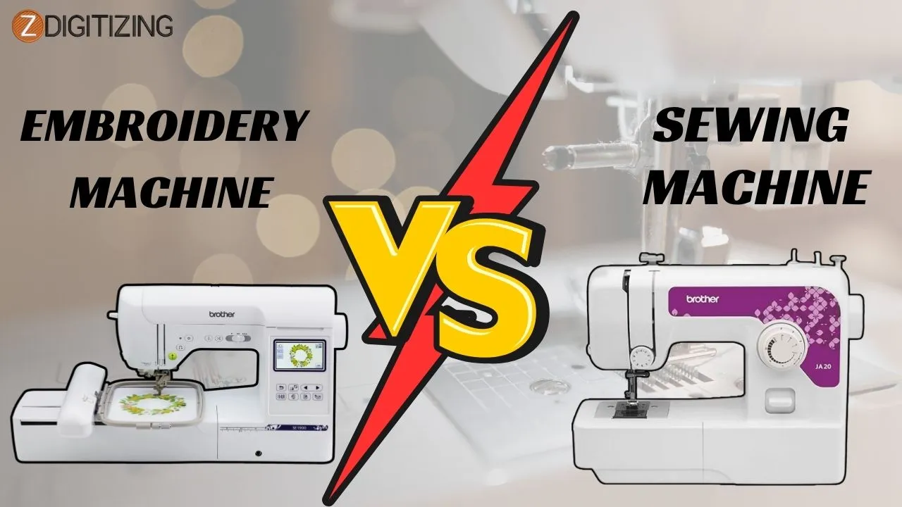 Embroidery Machine vs Sewing Machine