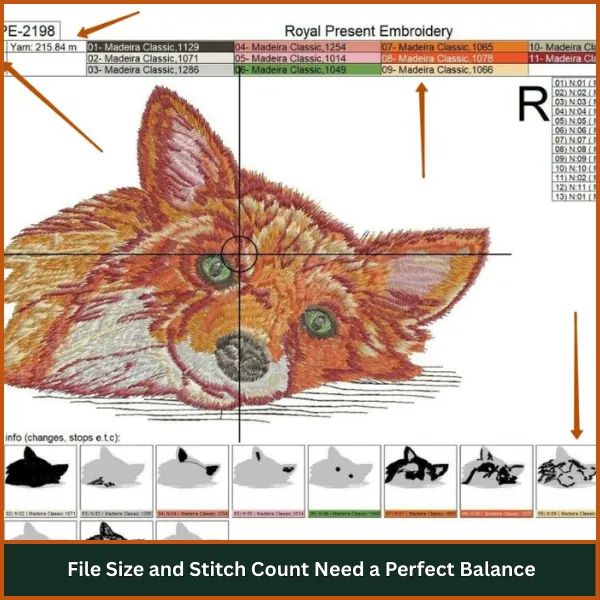 File Size and Stitch Count Need a Perfect Balance