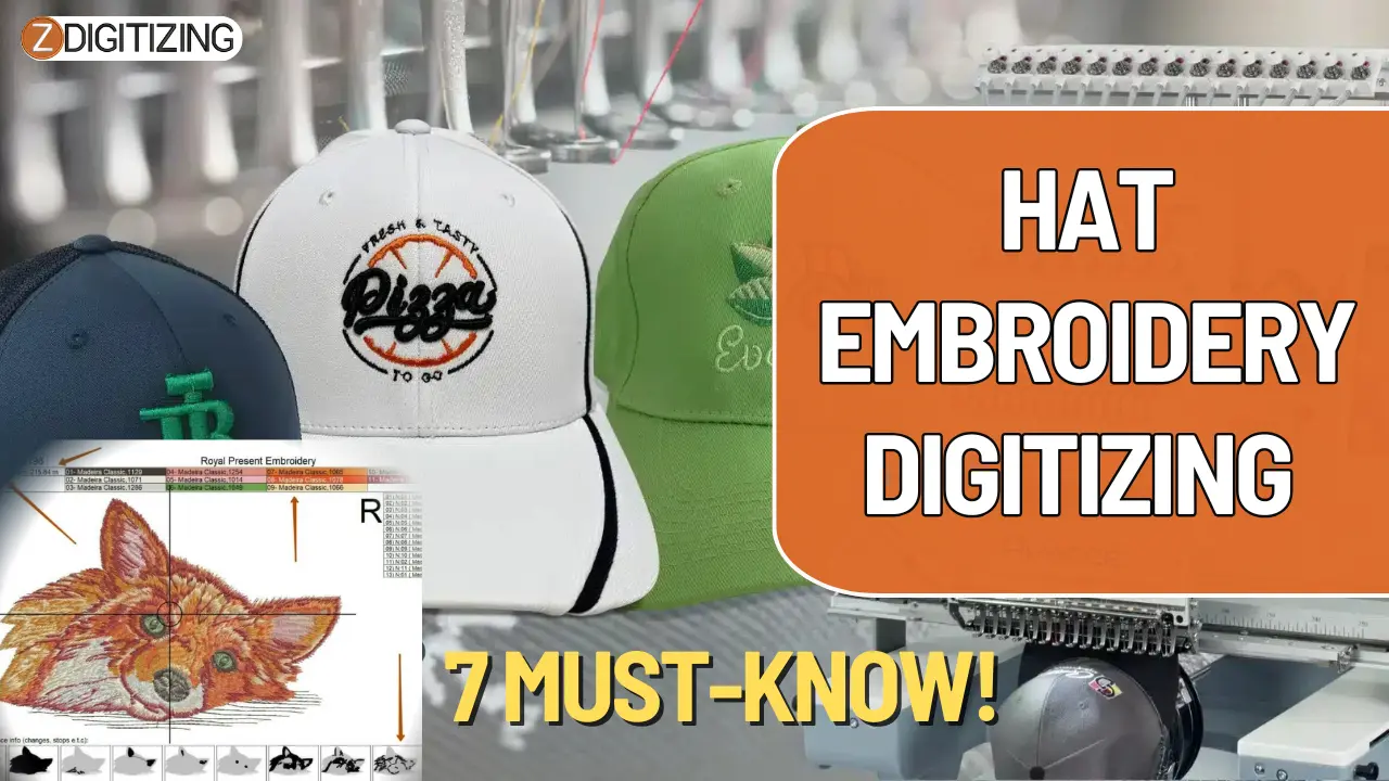 Hat Embroidery Digitizing