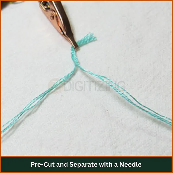 Pre-Cut and Separate with a Needle