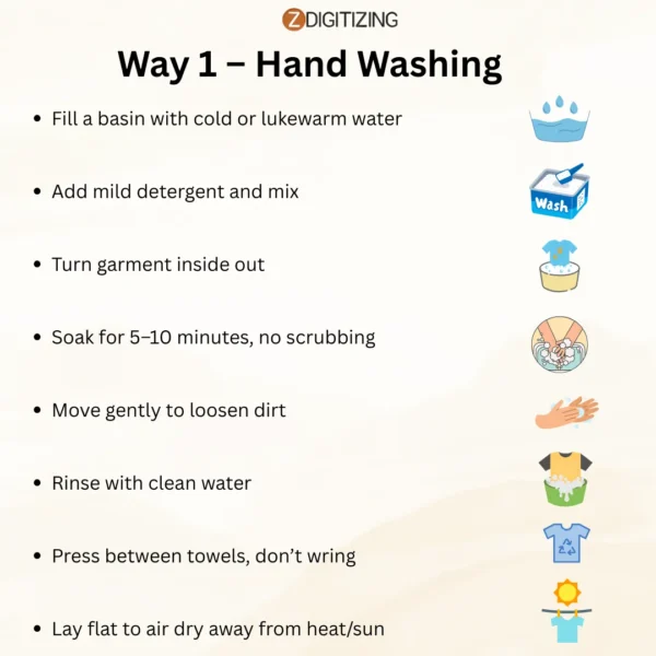 الطريقة الأولى – غسل اليدين