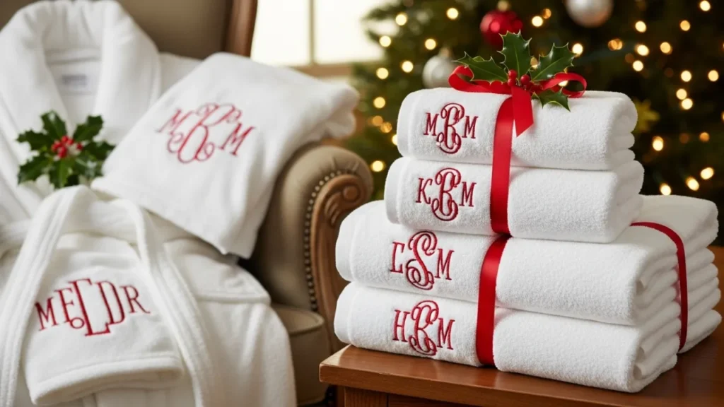 Monogrammed Hand Towels & Bathrobes