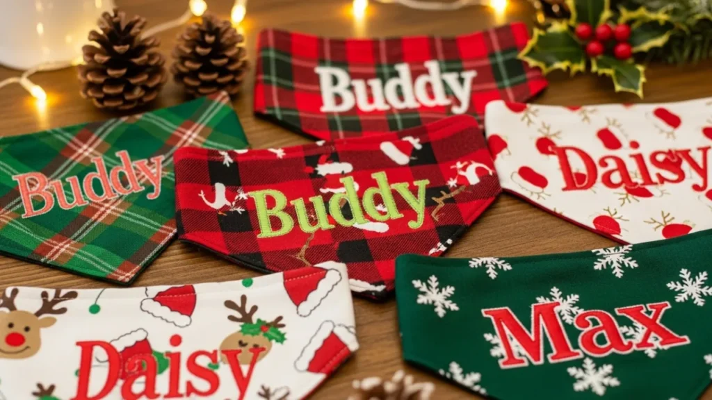 Personalized Pet Bandanas with Names