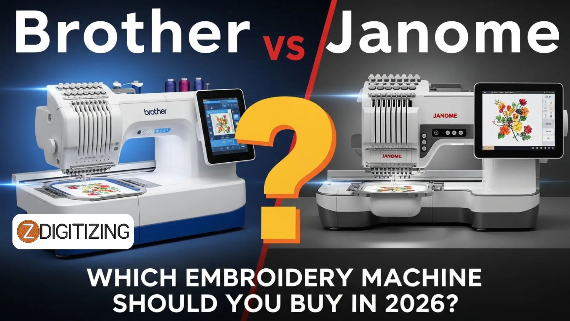 Brother vs Janome Which Embroidery Machine Should You Buy in 2026