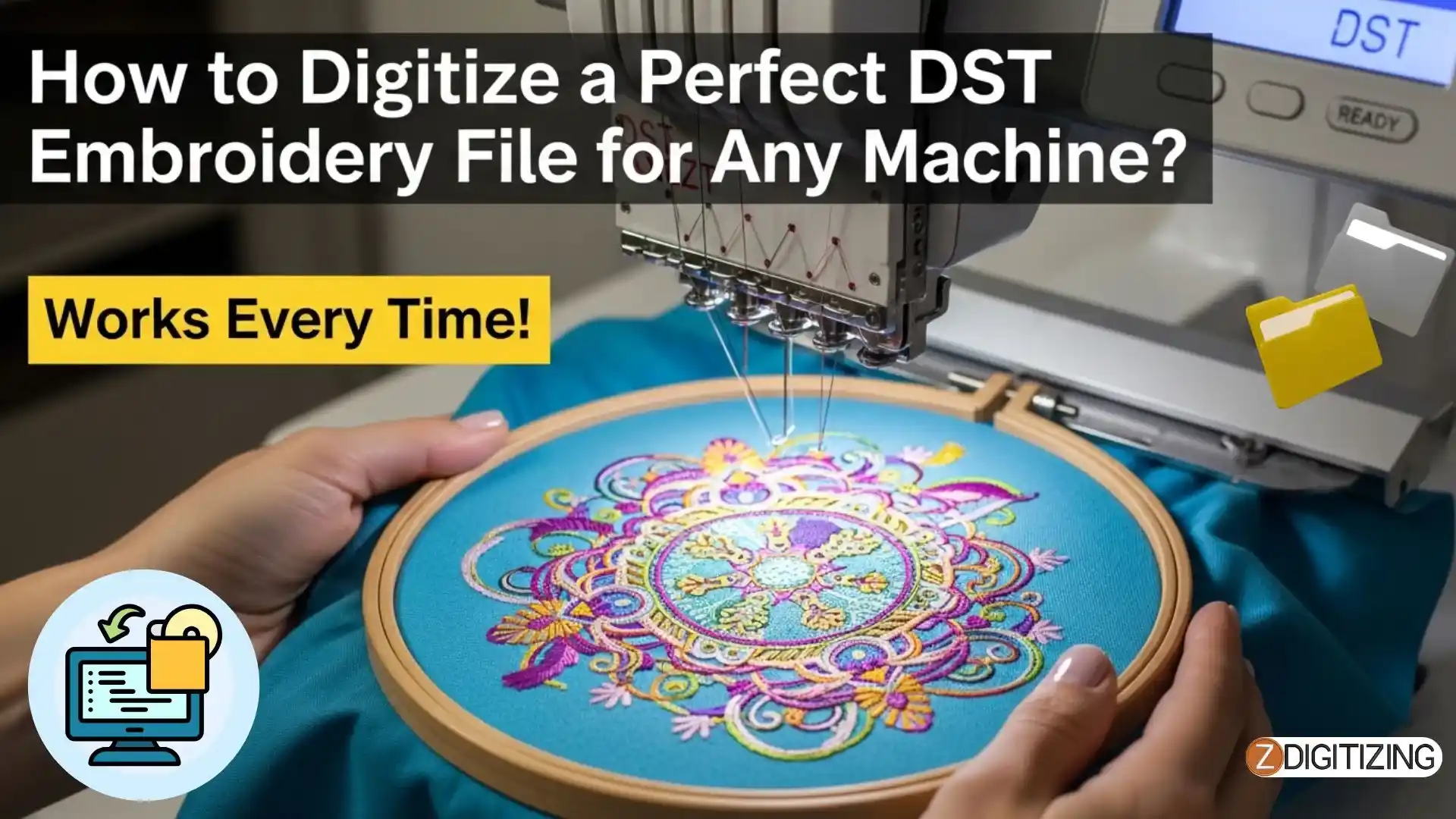 How to Digitize a Perfect DST Embroidery File for Any Machine