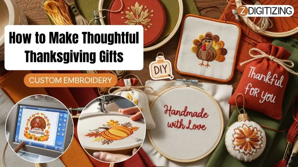 Cómo hacer regalos de Acción de Gracias con bordados personalizados
