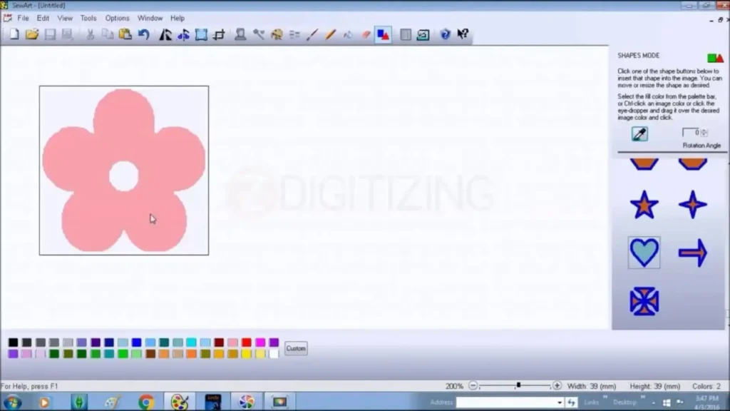 Quick Start in SewArt v1.9.9 Budget Prototyping