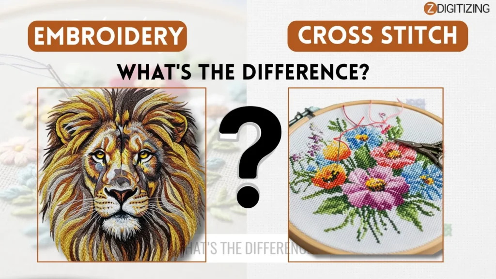 Embroidery vs Cross Stitch