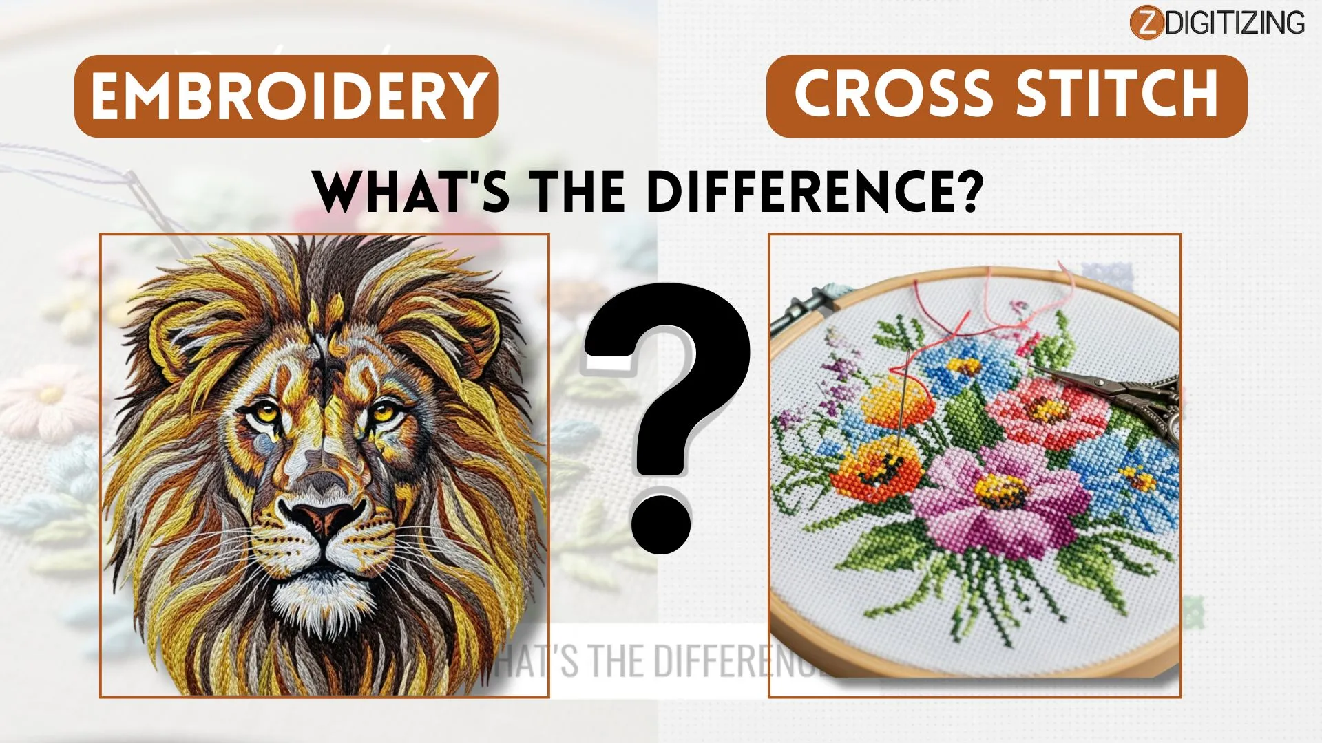 Embroidery vs Cross Stitch