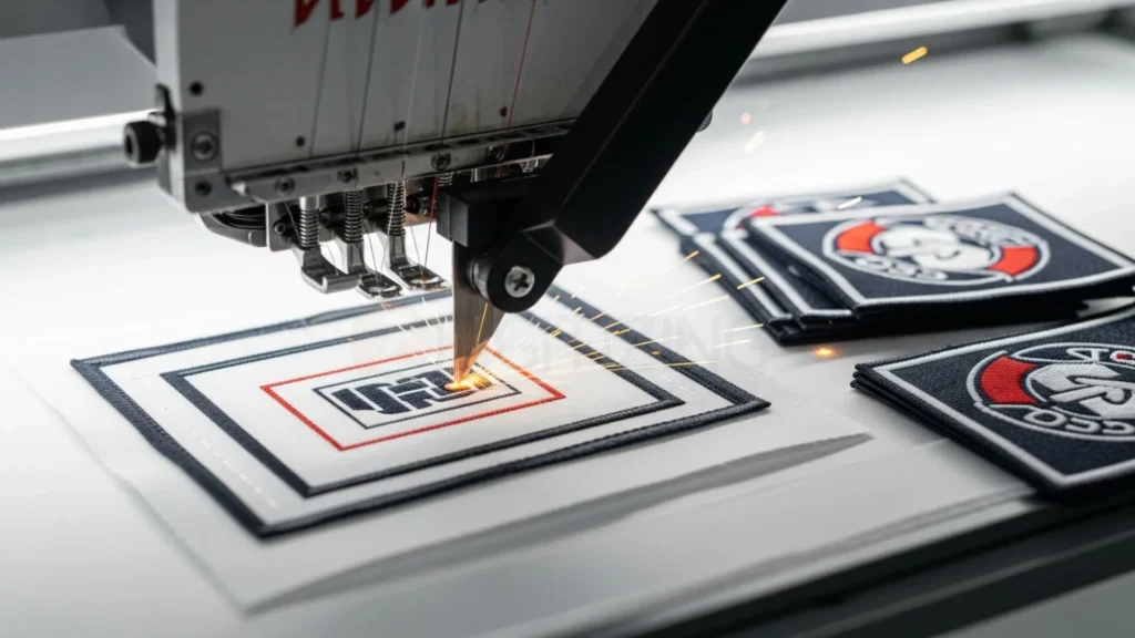 Laser Or Hot-Knife Cutting Units Paired with Embroidery
