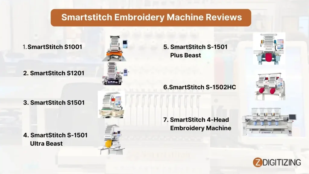 Smartstitch Embroidery Machine Reviews Models Launched So Far