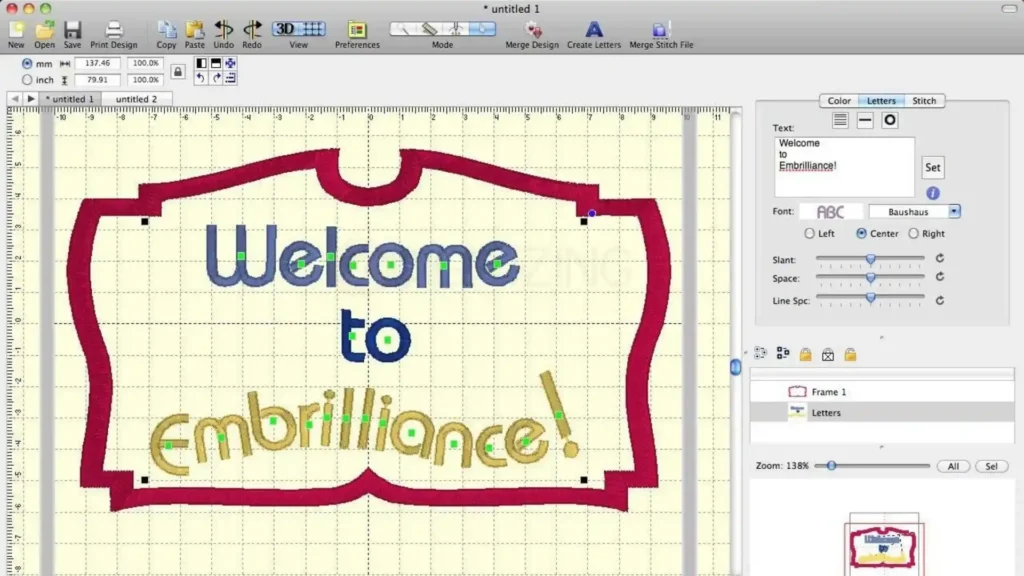 Software per ricamo Brother vs Embrilliance