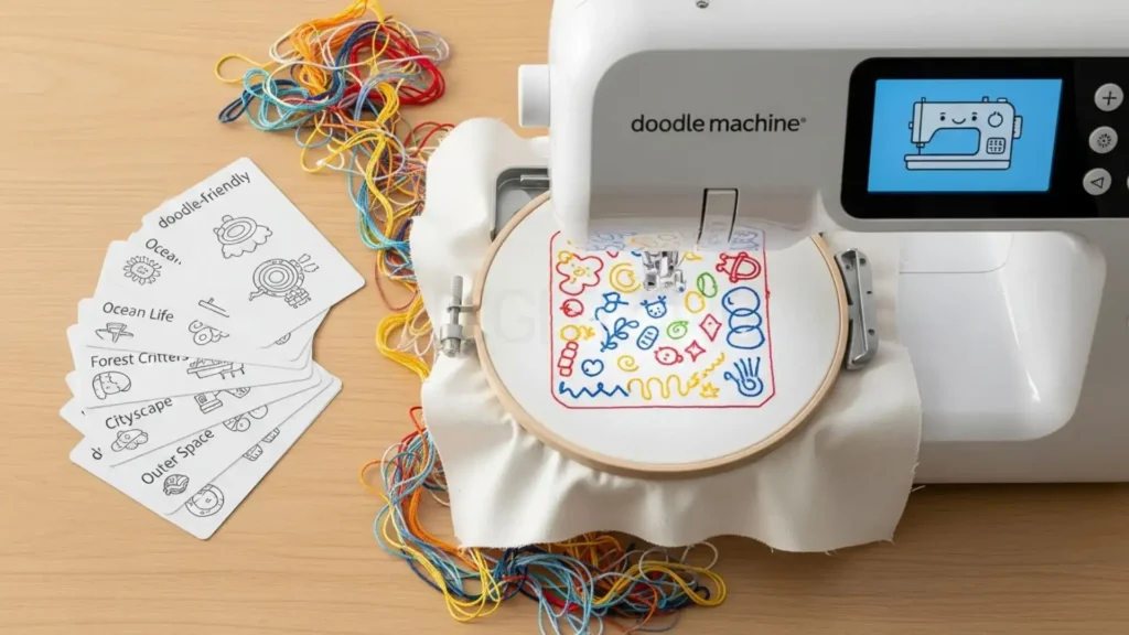 Machine-Friendly Prompts for Doodle Embroidery Patterns