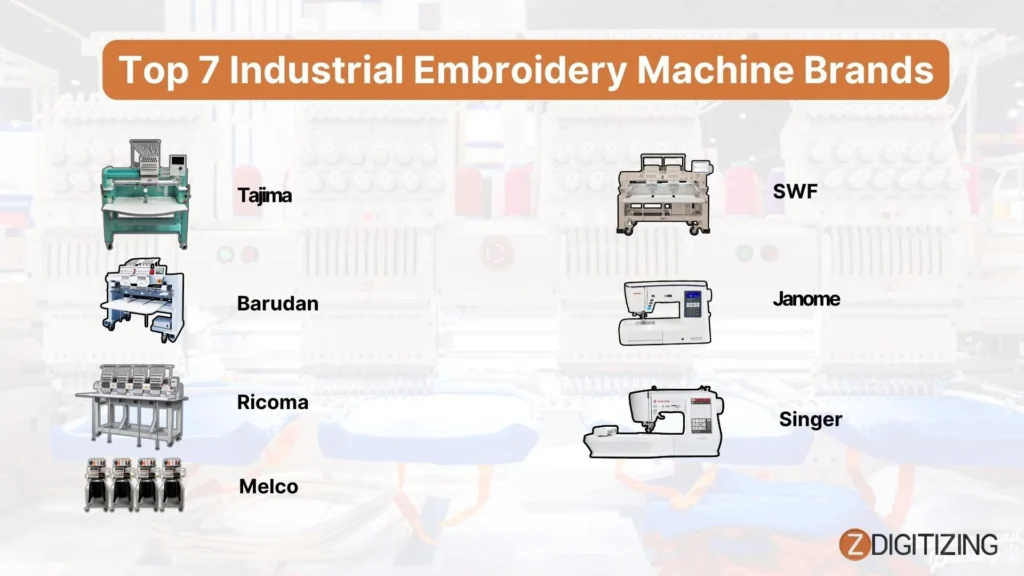 Top 7 Industrial Embroidery Machine Brands