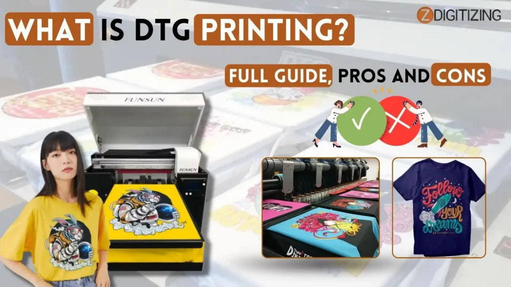 What is DTG Printing Full Guide, Pros and Cons