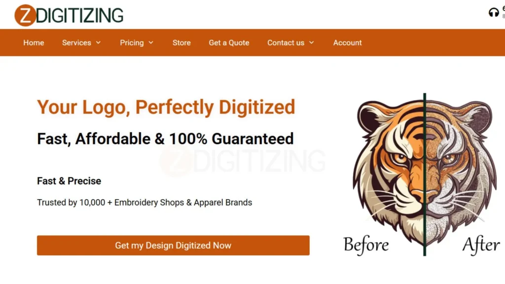 #1 ZDigitizing Our Top Pick for Fastest Delivery