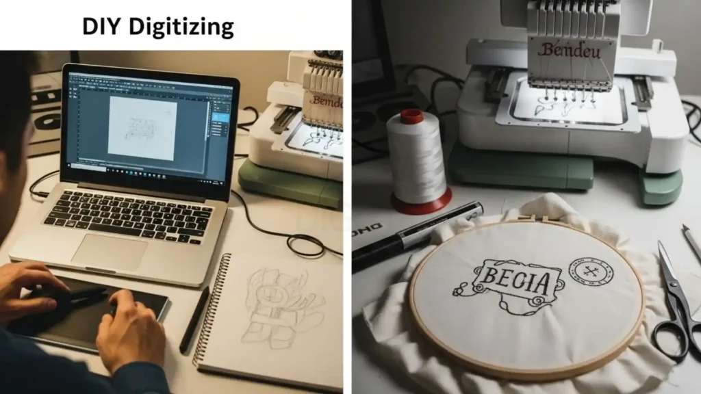 DIY Digitizing vs. Embroidery Digitizing Service