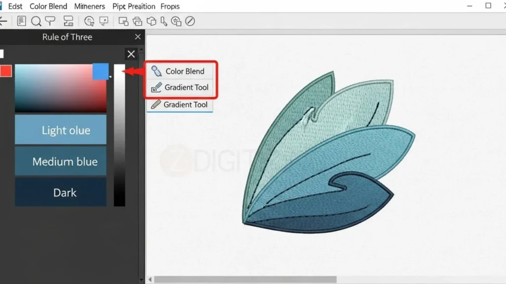 Following the Rule of Three for Color Blending