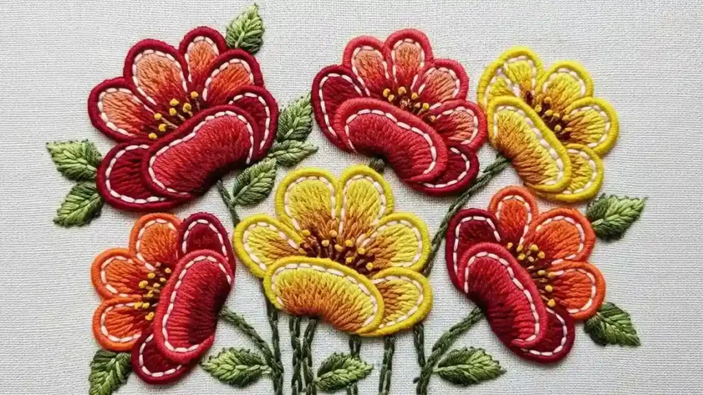 Granitos-Style Thick Petals with Simple Stitches