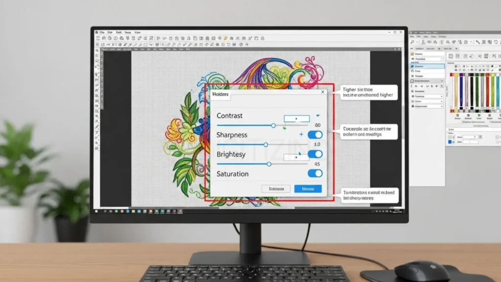 How to Increase Contrast and Sharpness in the Software