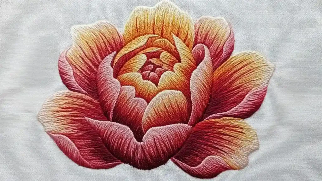 Long and Short Stitch for Soft, Shaded Petals