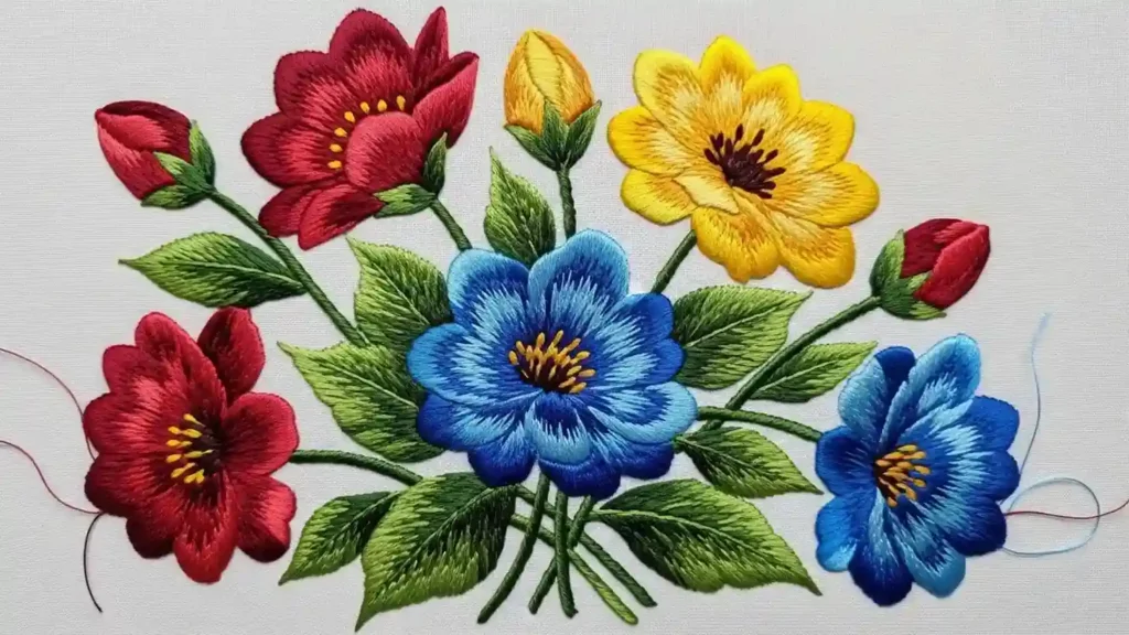 Satin Stitch Petals for Smooth, Bold Flowers