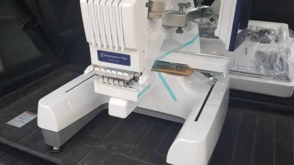 Large 8 x 12 Embroidery Area with Multiple Hoops