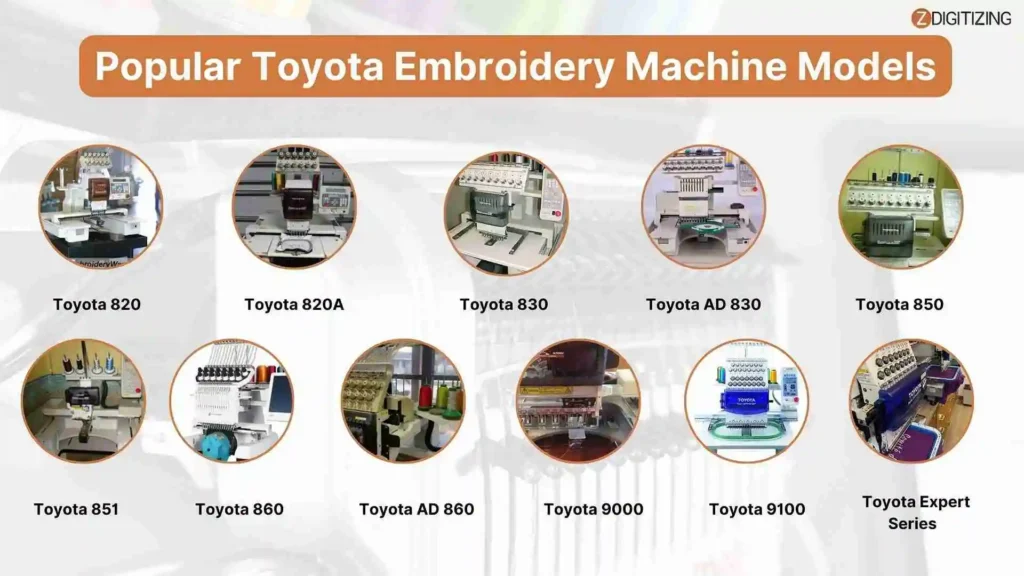 Beliebte Toyota Stickmaschinenmodelle