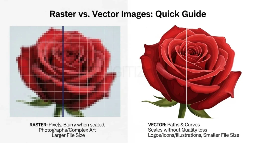 Raster vs. Vector Images Quick Guide