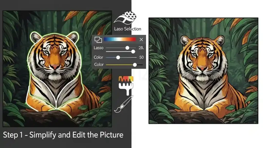 Simplify and Edit the Picture