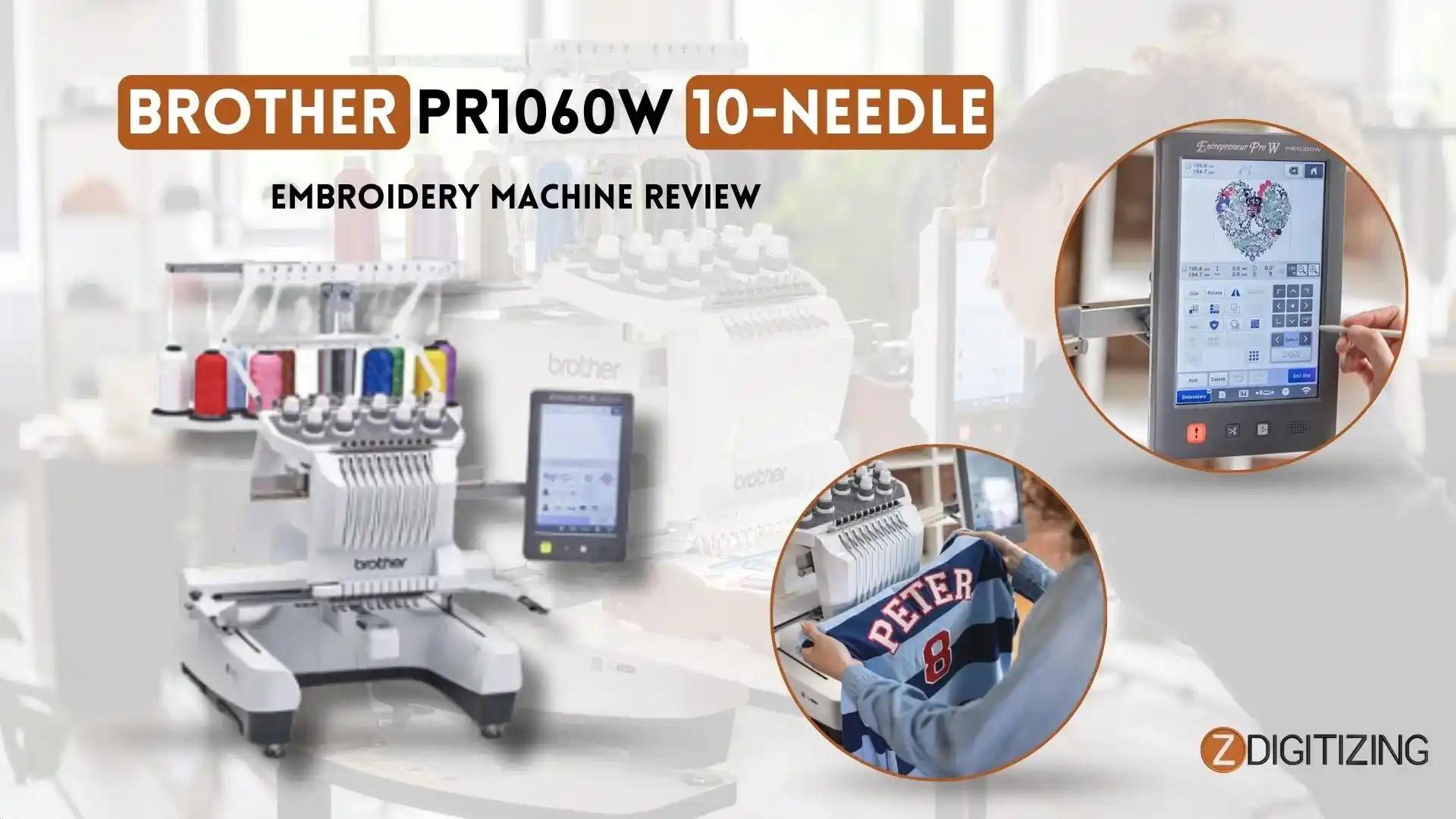 Reseña de la máquina de bordar Brother PR1060W de 10 agujas