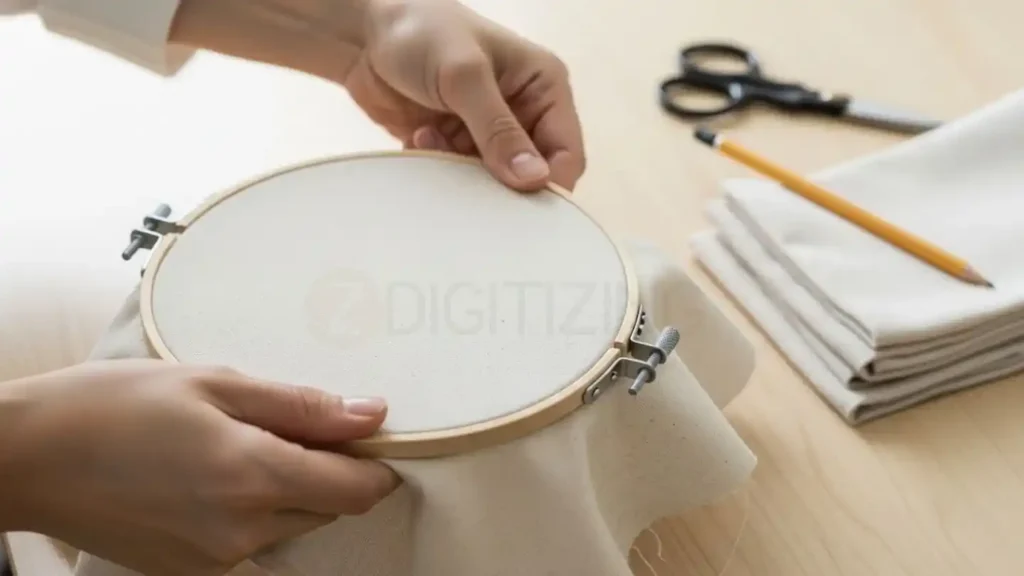 Prepare Your Hoop and Fabric