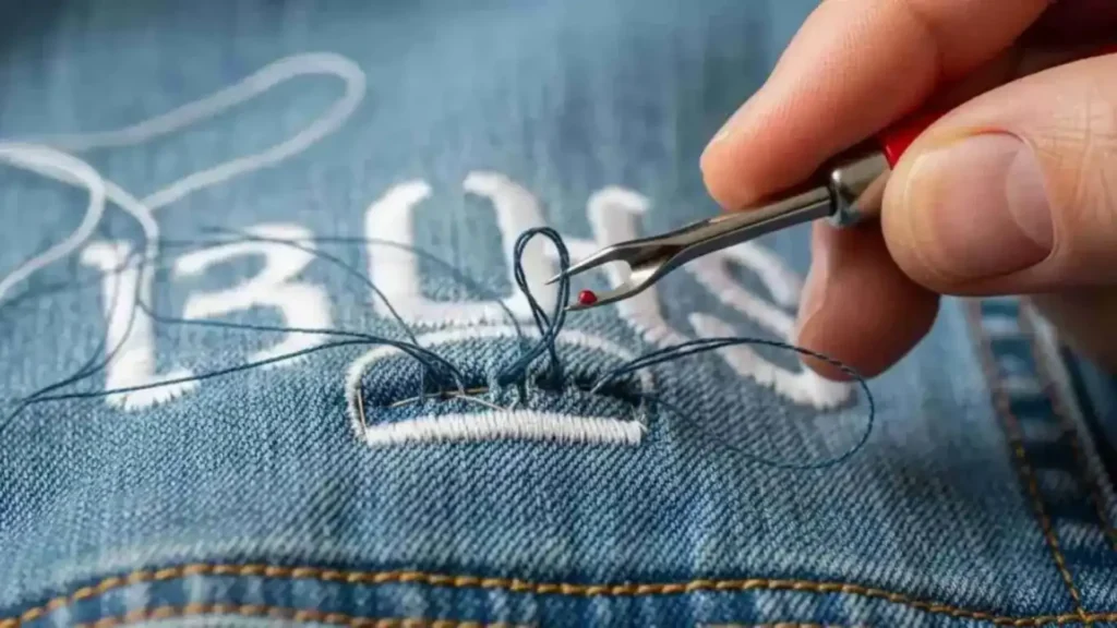 Removing Heavy Embroidery from a Jacket or Hoodie