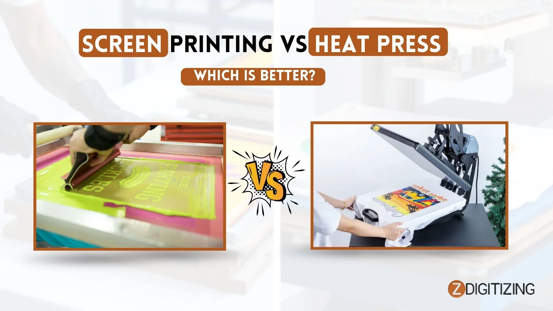 Screen Printing vs Heat Press